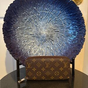 Louis Vuitton Monogram Zipper Wallet Brown